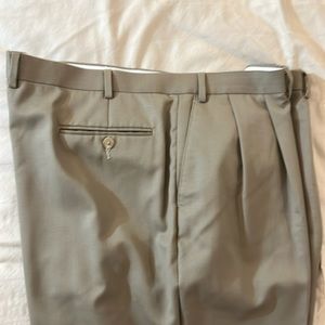 Ralph Ralph Lauren Men's 100% Wool Pants Tan 42/32 Cuffed Pre-Owned